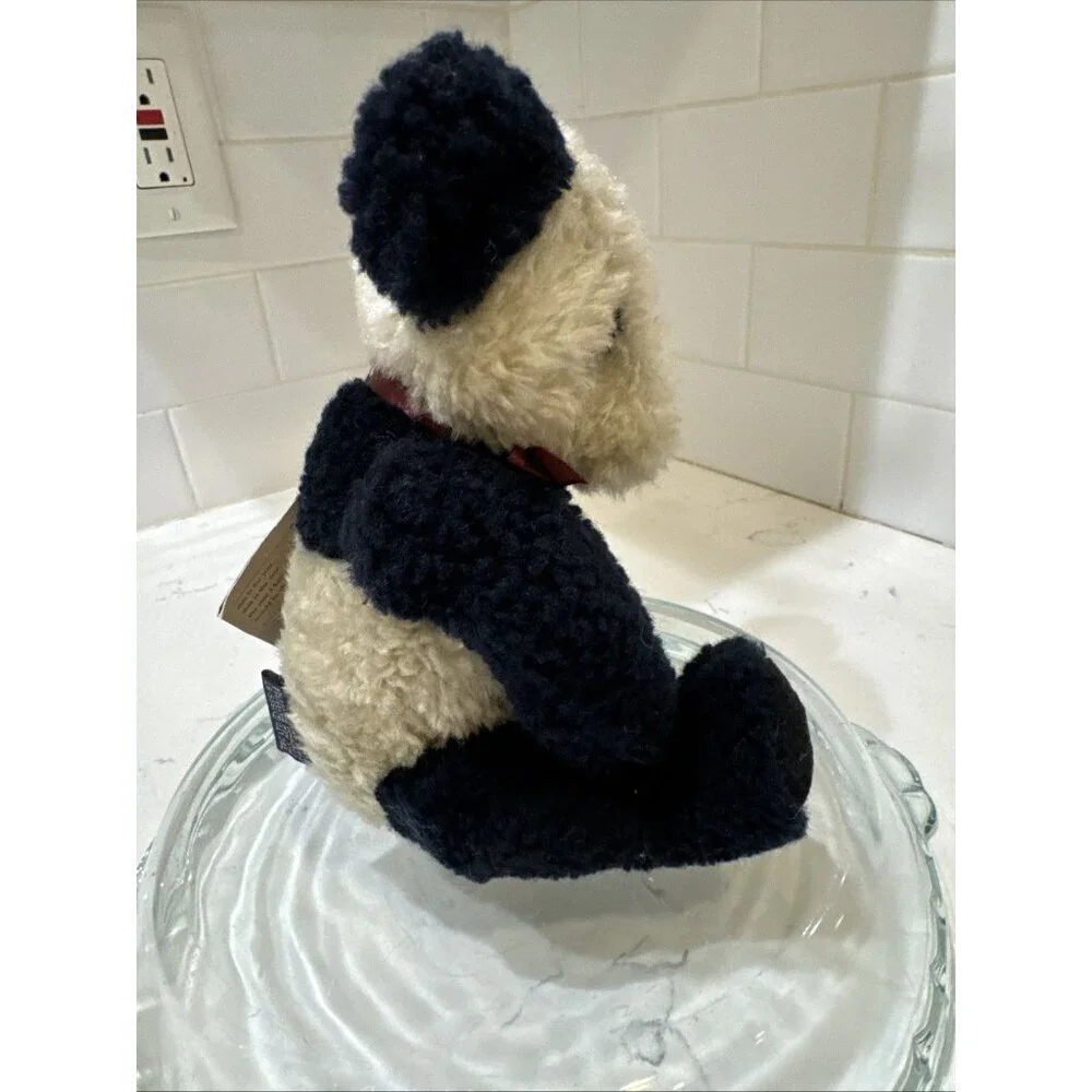 Vintage 1995 Boyds Bears PANDA Ogden B Bean Plush W/ Maroon Ribbon 7.5”